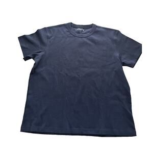 American Giant Crew Neck T Shirt Mens XL Navy Tee Cotton Stretch Heavyweight